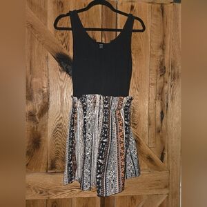 Black and Patterned Romper